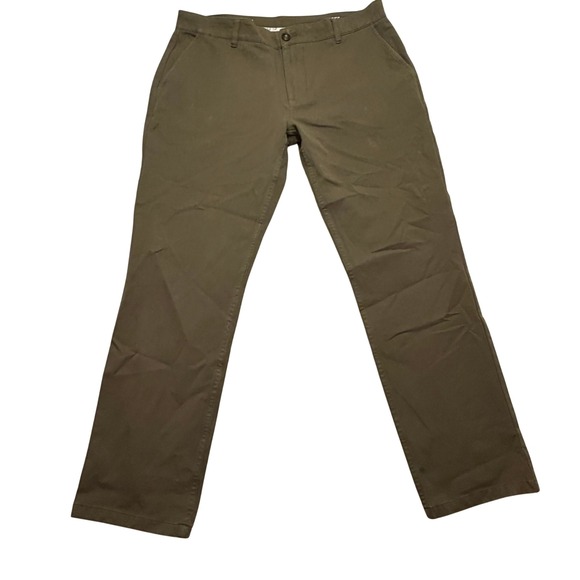 Mugsy Other - Mugsy Olives Men 36x30 Slim Straight Stretch Chino Pants Olive Green K6PNOL